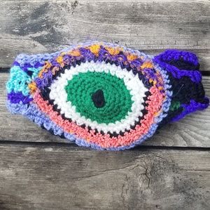 Crochet Eye Headband Art Handmade Halloween